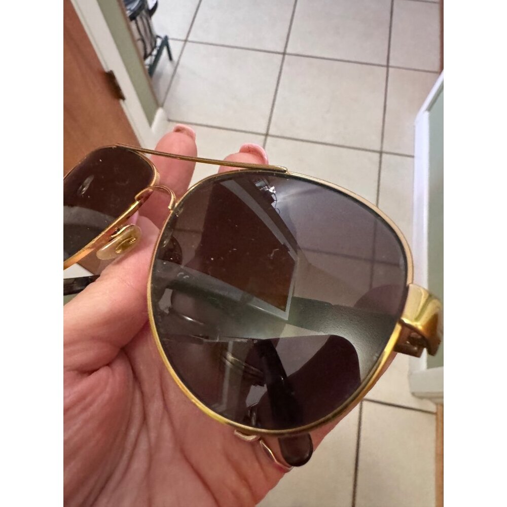 Tory Burch TY6010 1402/1E Gold Polarized Aviator Sunglasses Brown Gradient 58mm - Picture 16 of 16